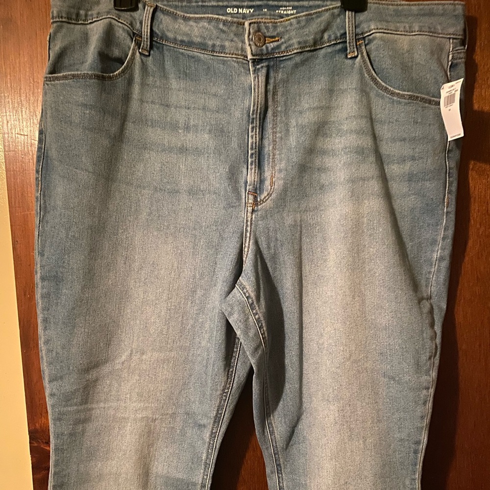 Old Navy High Rise, Straight Leg Jeans - Size 18